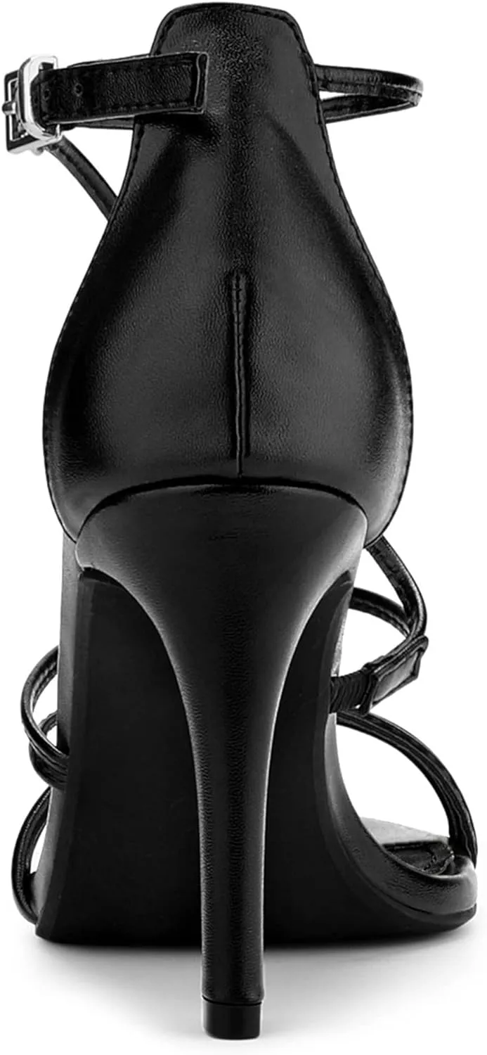 Allegra K Women's Party Strappy Stiletto High Heels Sandals