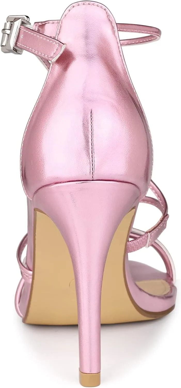 Allegra K Women's Party Strappy Stiletto High Heels Sandals