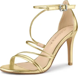 Allegra K Women's Party Strappy Stiletto High Heels Sandals