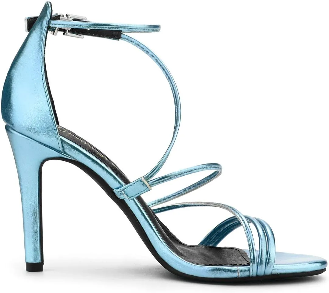 Allegra K Women's Party Strappy Stiletto High Heels Sandals