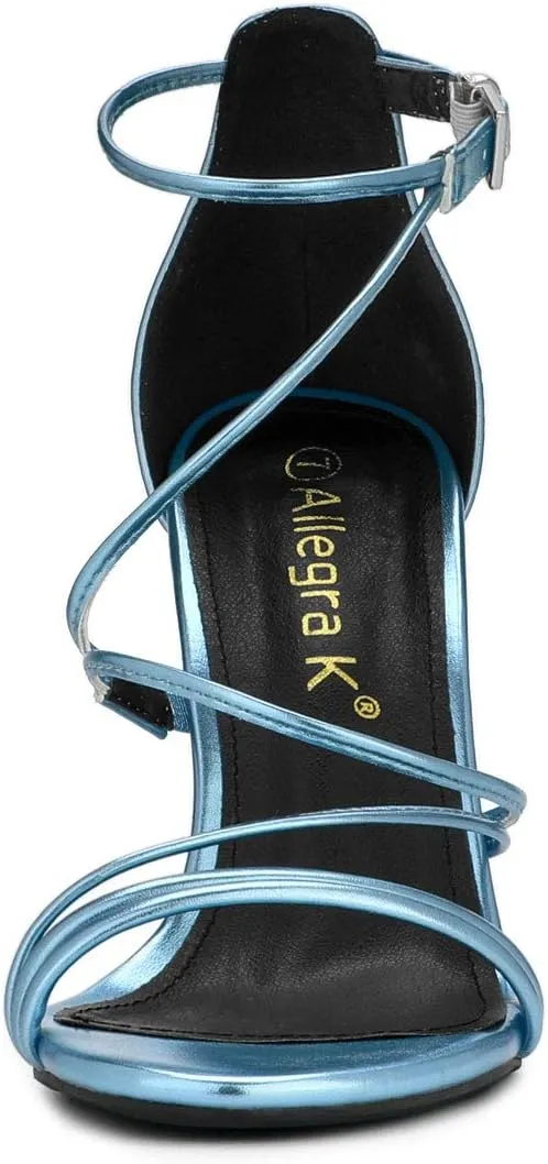 Allegra K Women's Party Strappy Stiletto High Heels Sandals