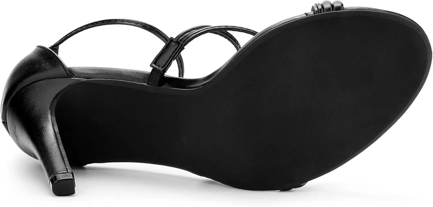 Allegra K Women's Party Strappy Stiletto High Heels Sandals