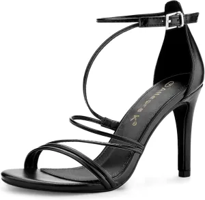 Allegra K Women's Party Strappy Stiletto High Heels Sandals