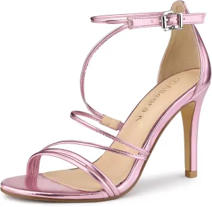 Allegra K Women's Party Strappy Stiletto High Heels Sandals