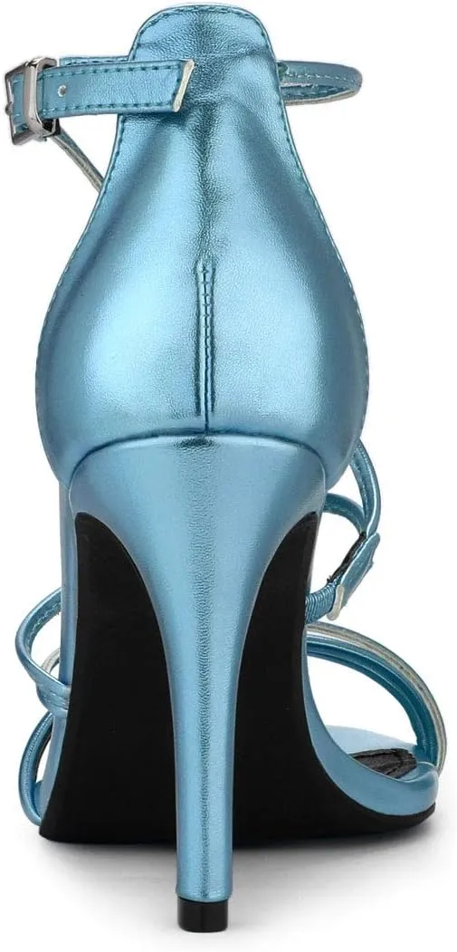 Allegra K Women's Party Strappy Stiletto High Heels Sandals