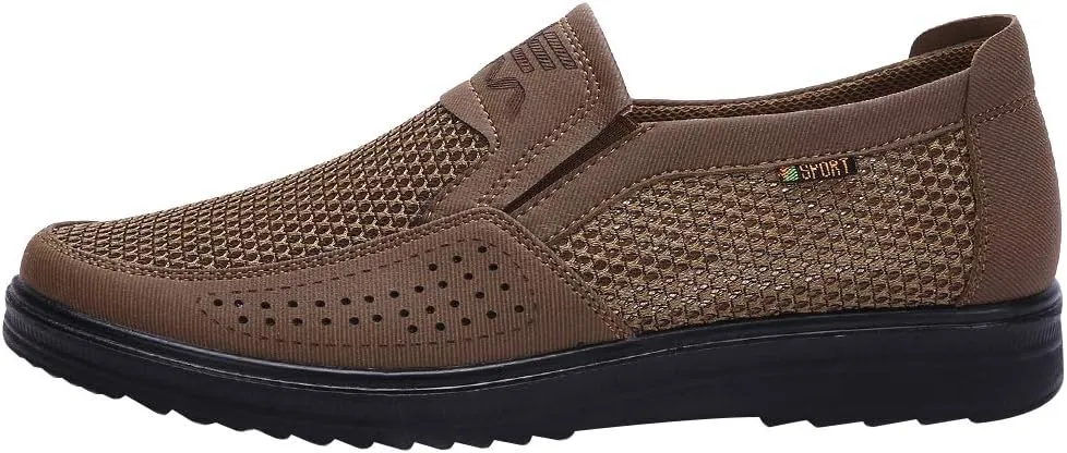 ANUFER Mens Summer Breathable Mesh Loafers Driving Shoes Lightweight Casual Sneakers