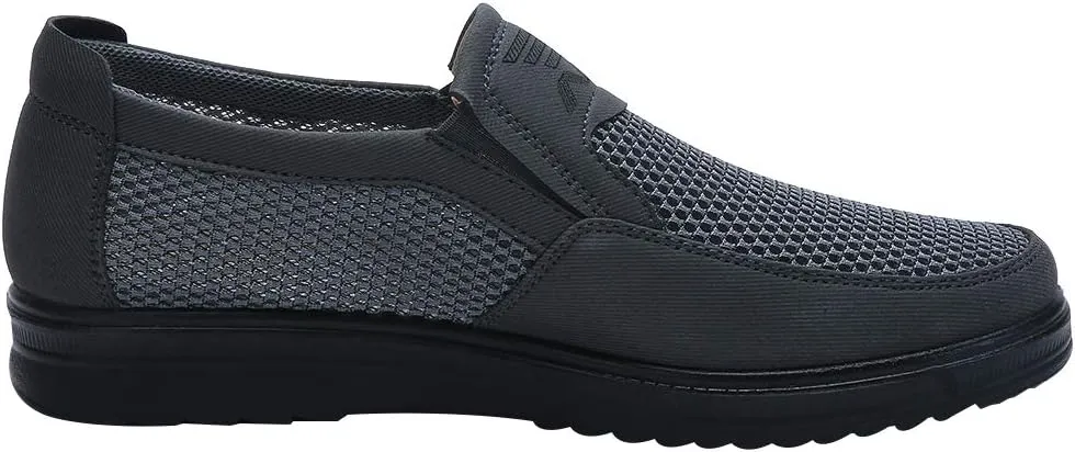ANUFER Mens Summer Breathable Mesh Loafers Driving Shoes Lightweight Casual Sneakers