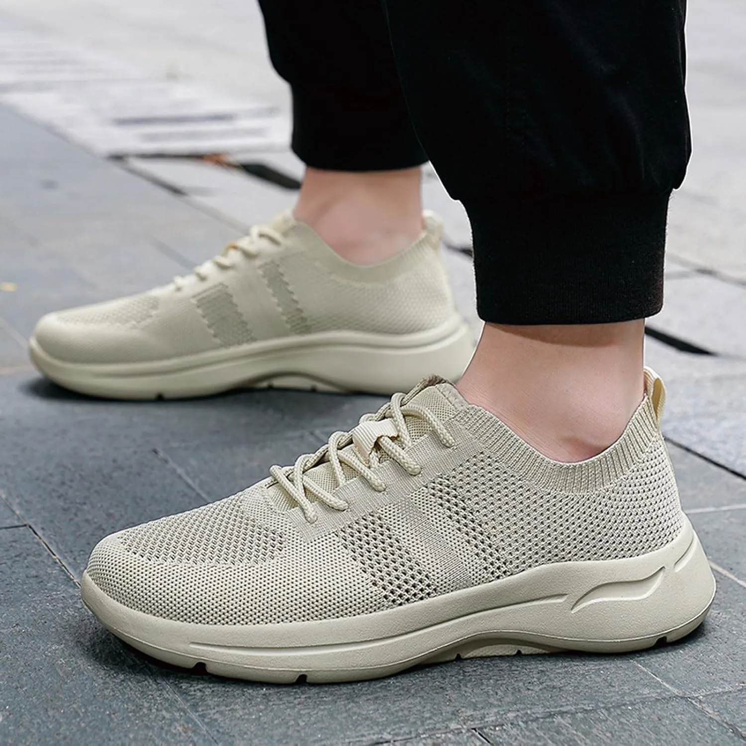 Arch Support Hiking Shoes for Men Recovery Air Athletic Running Tennis Shoe Memory Foam Versatile Shoes for Men