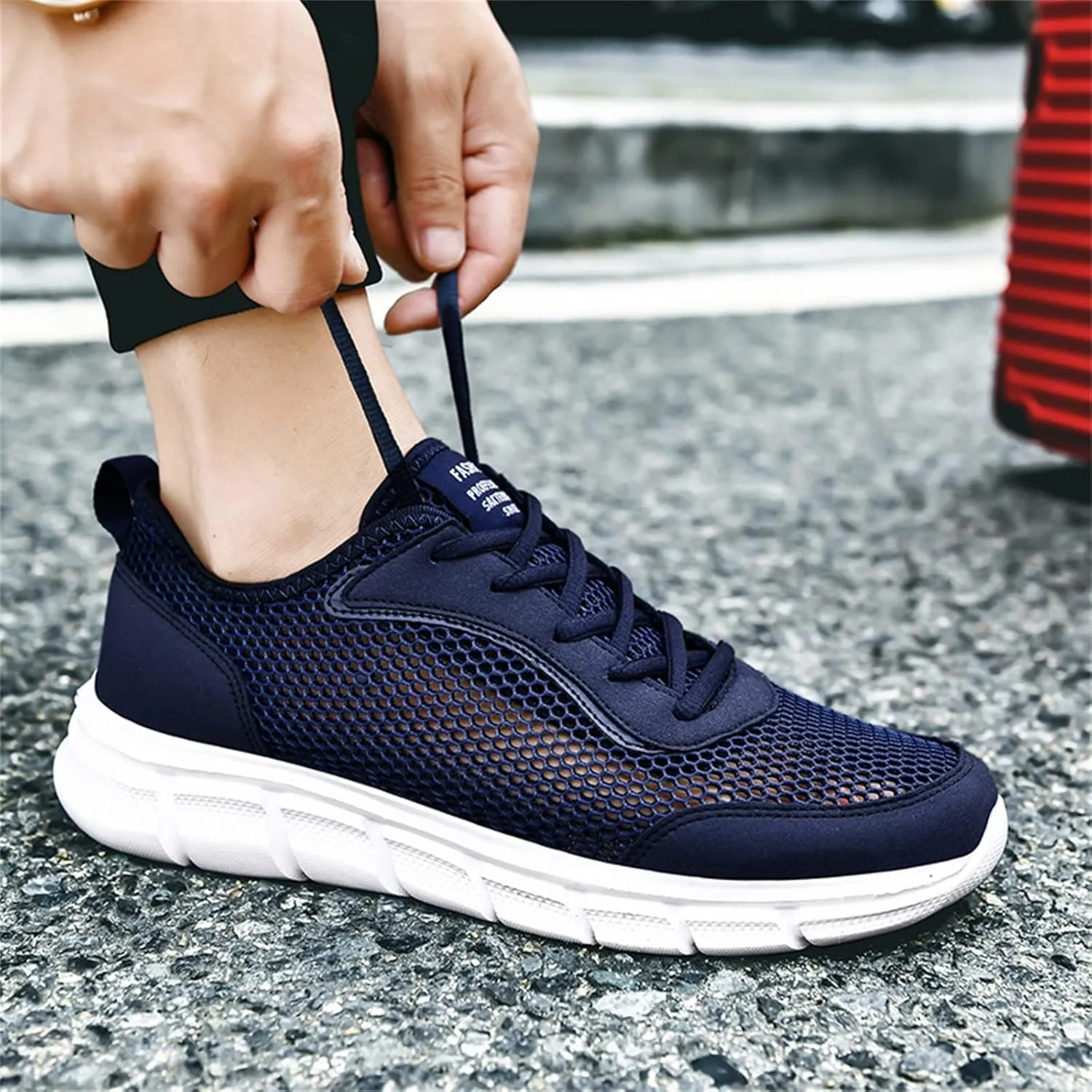 Arch Support Sports Shoes for Men Portable Non Slip Fitness Workout Shoe Lightweight Non Slip Sneakers for Men
