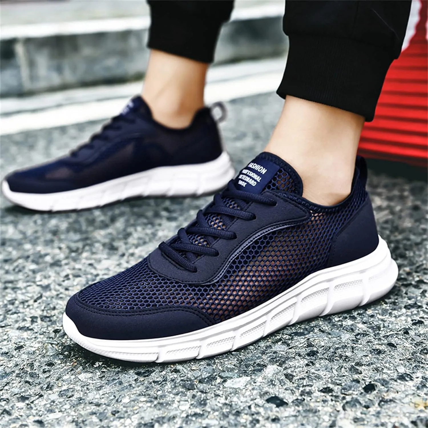 Arch Support Sports Shoes for Men Portable Non Slip Fitness Workout Shoe Lightweight Non Slip Sneakers for Men