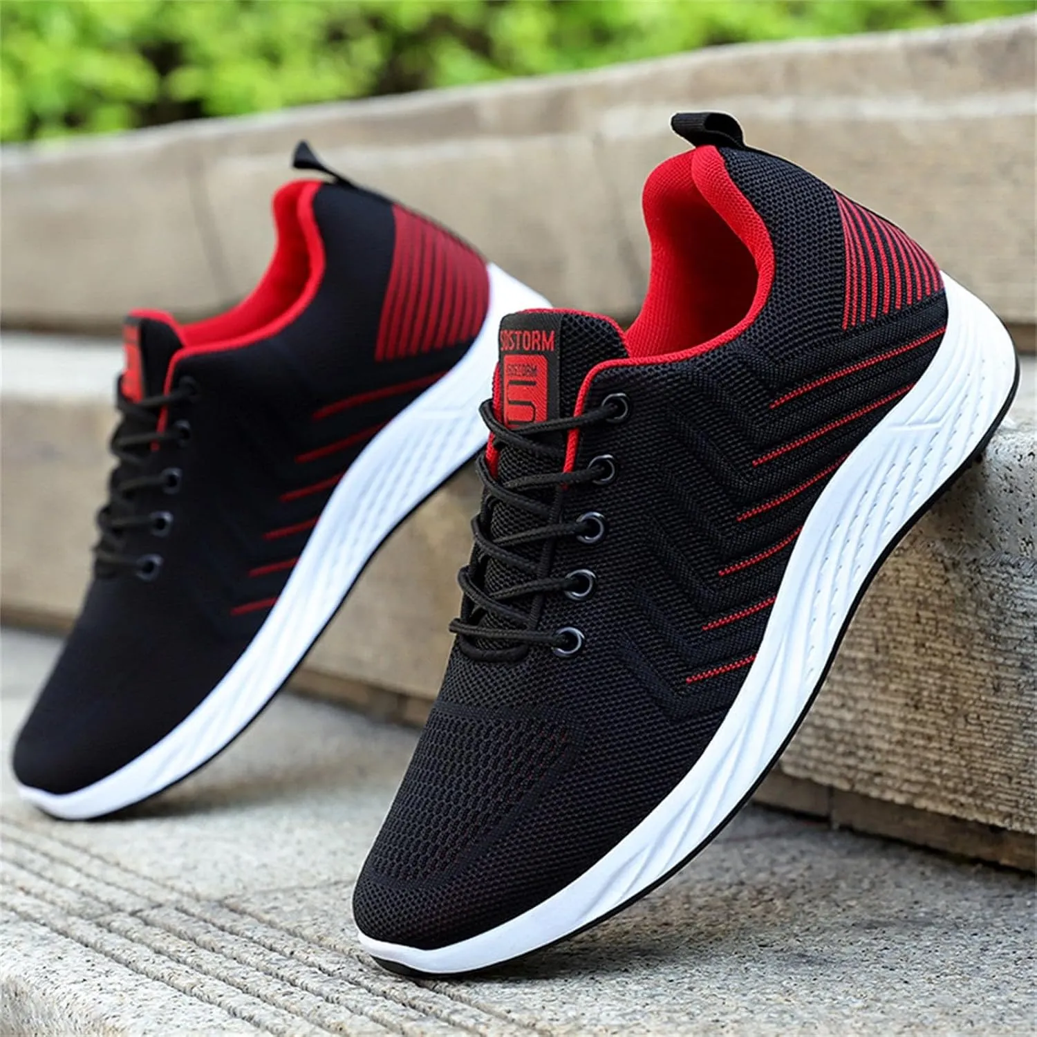 Athletic Fashion Sneakers for Men Comfortable Lightweight Casual Walking Shoe Non Slip Work Sport Shoes for Men
