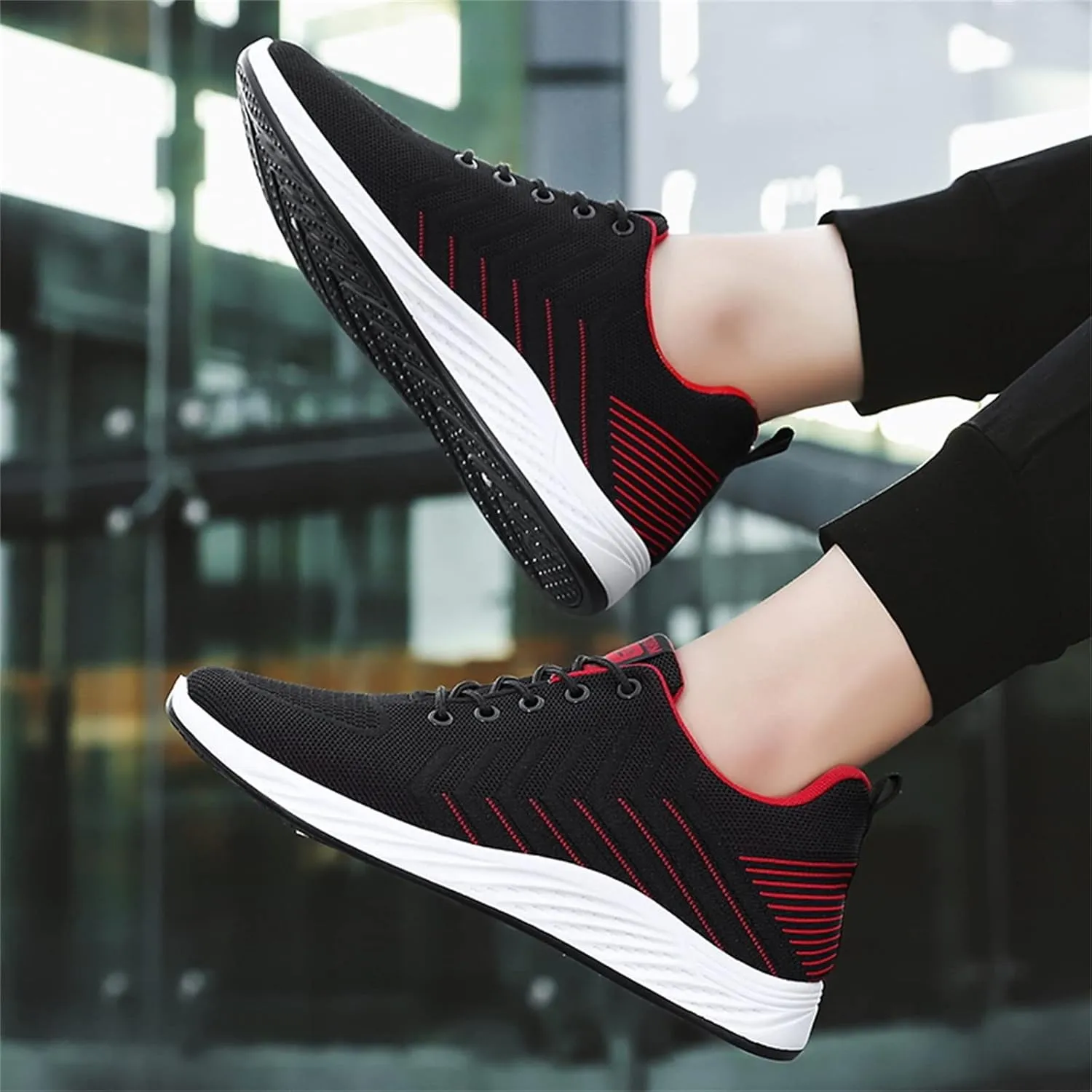 Athletic Fashion Sneakers for Men Comfortable Lightweight Casual Walking Shoe Non Slip Work Sport Shoes for Men
