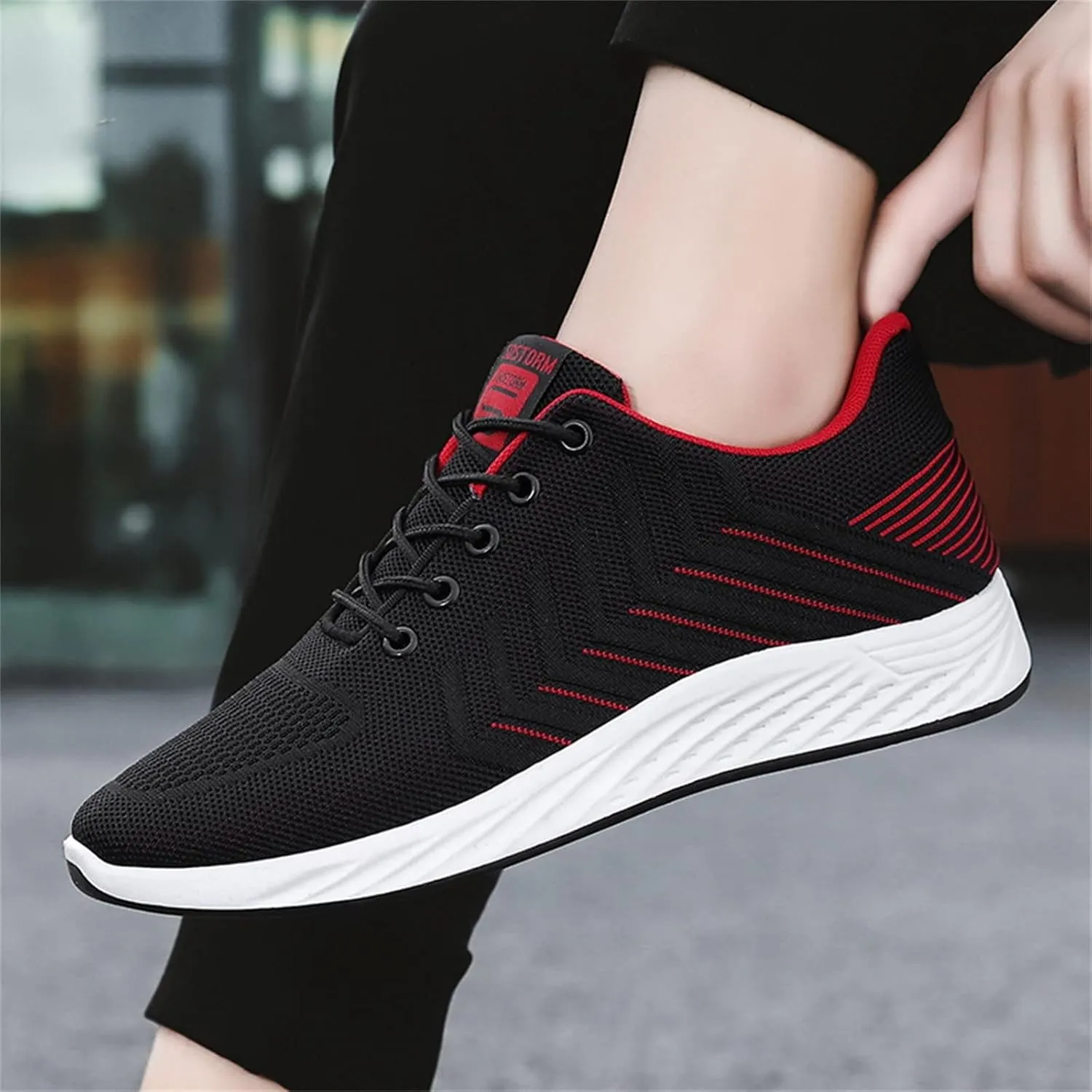 Athletic Fashion Sneakers for Men Comfortable Lightweight Casual Walking Shoe Non Slip Work Sport Shoes for Men