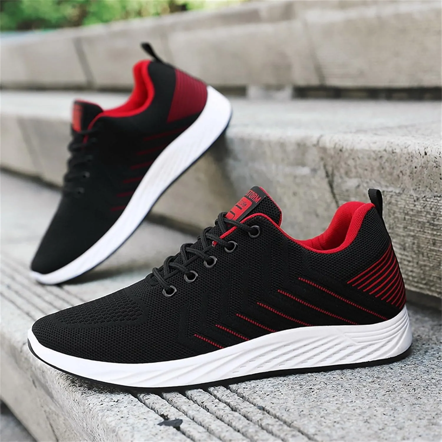Athletic Fashion Sneakers for Men Comfortable Lightweight Casual Walking Shoe Non Slip Work Sport Shoes for Men