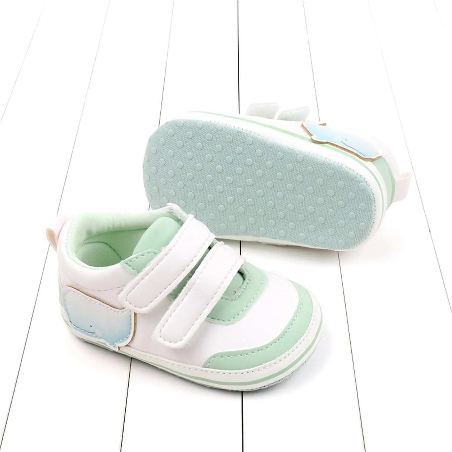 Baby Boys Girls First Walking Shoes Infant Non-Slip PU Leather Sneakers Toddler Newborn High Top Loafers Flat𝘀 Shoes