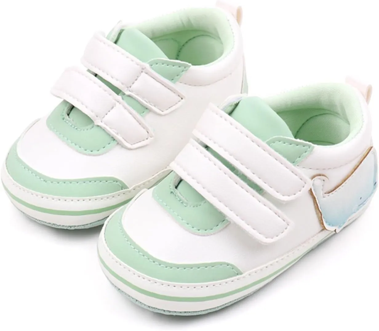 Baby Boys Girls First Walking Shoes Infant Non-Slip PU Leather Sneakers Toddler Newborn High Top Loafers Flat𝘀 Shoes