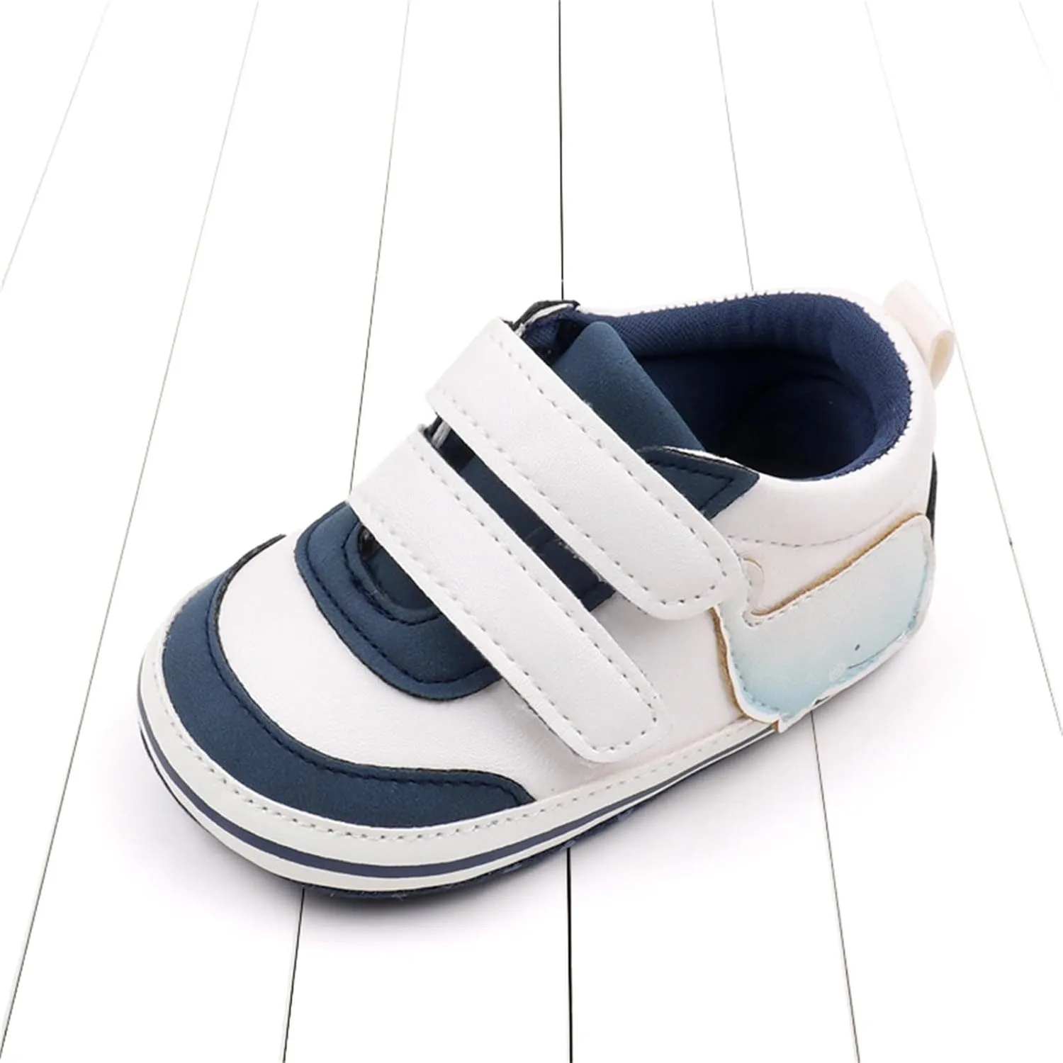 Baby Boys Girls First Walking Shoes Infant Non-Slip PU Leather Sneakers Toddler Newborn High Top Loafers Flat𝘀 Shoes