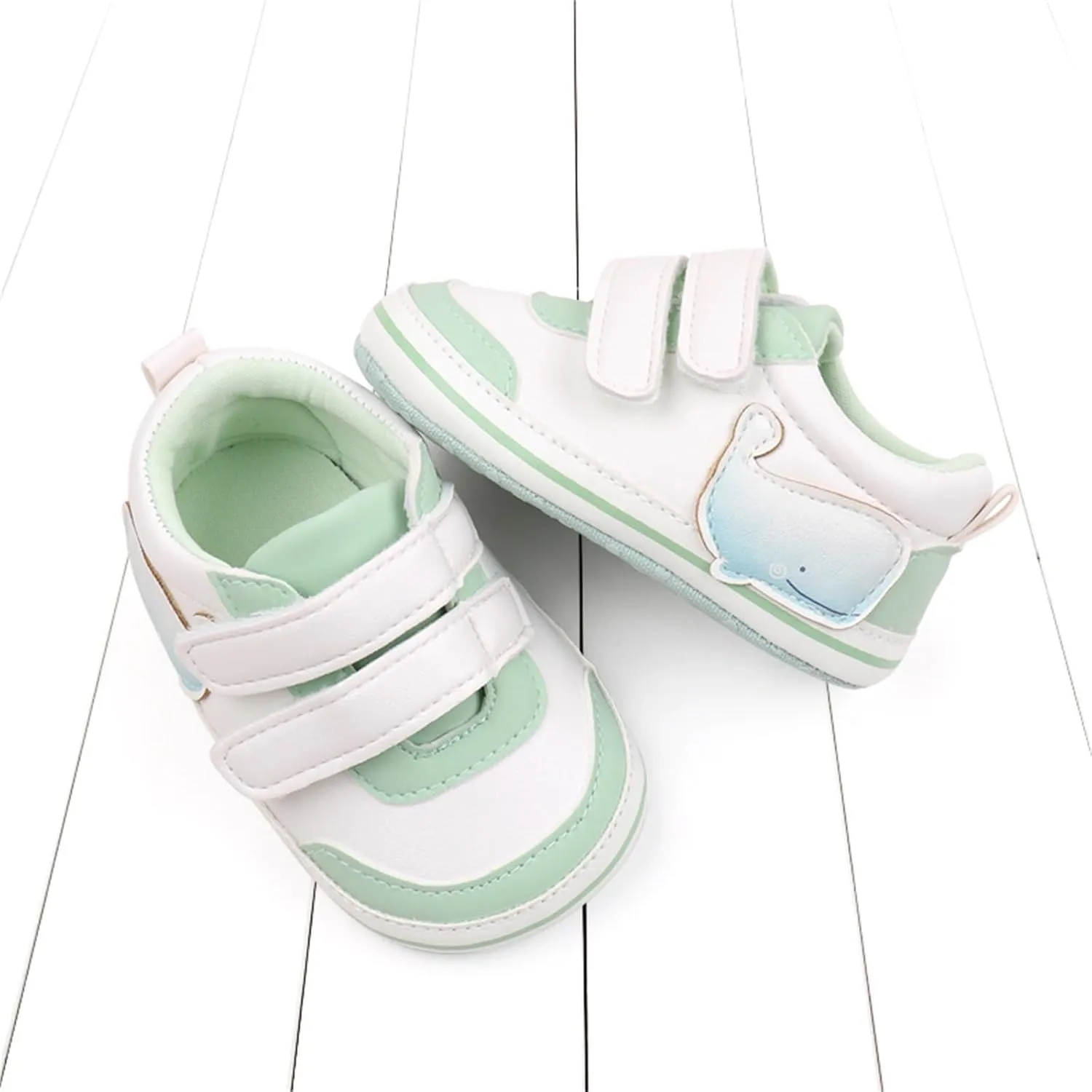 Baby Boys Girls First Walking Shoes Infant Non-Slip PU Leather Sneakers Toddler Newborn High Top Loafers Flat𝘀 Shoes