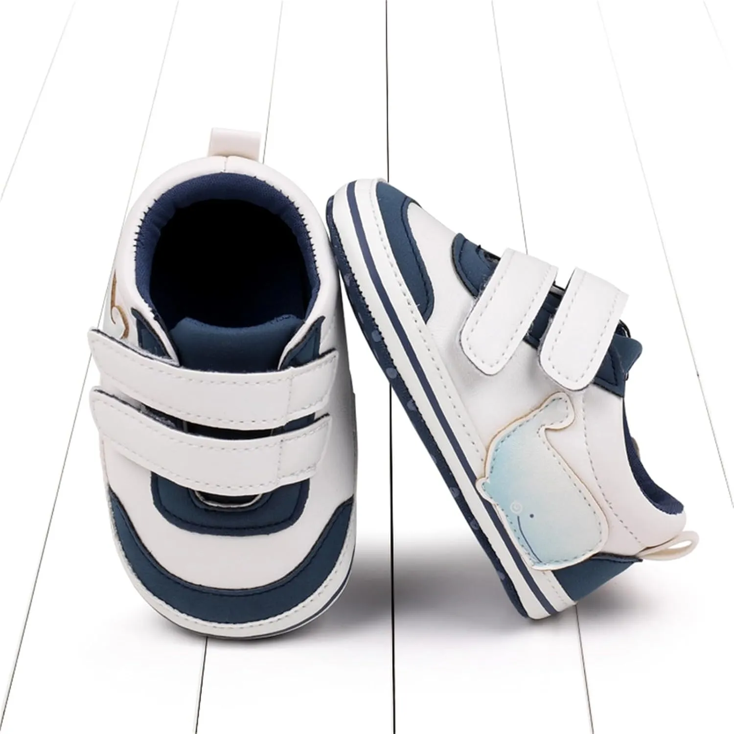 Baby Boys Girls First Walking Shoes Infant Non-Slip PU Leather Sneakers Toddler Newborn High Top Loafers Flat𝘀 Shoes