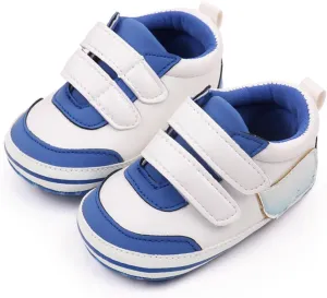 Baby Boys Girls First Walking Shoes Infant Non-Slip PU Leather Sneakers Toddler Newborn High Top Loafers Flat𝘀 Shoes