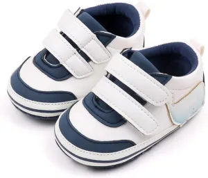 Baby Boys Girls First Walking Shoes Infant Non-Slip PU Leather Sneakers Toddler Newborn High Top Loafers Flat𝘀 Shoes