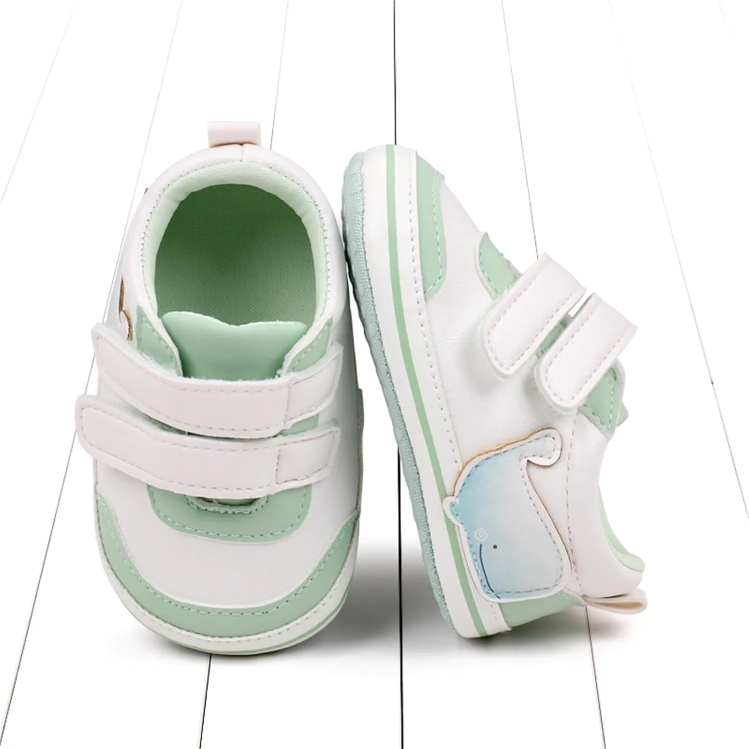 Baby Boys Girls First Walking Shoes Infant Non-Slip PU Leather Sneakers Toddler Newborn High Top Loafers Flat𝘀 Shoes