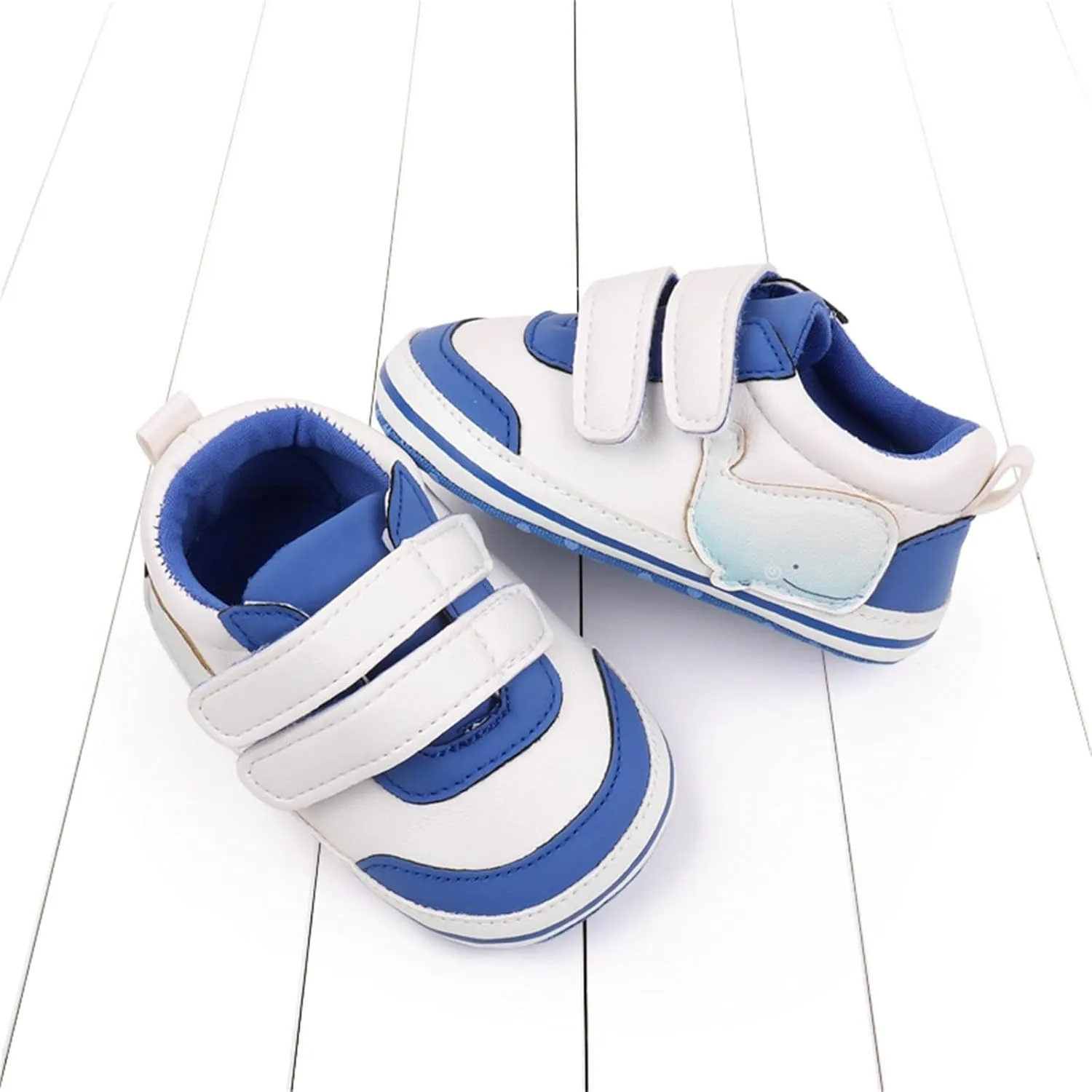 Baby Boys Girls First Walking Shoes Infant Non-Slip PU Leather Sneakers Toddler Newborn High Top Loafers Flat𝘀 Shoes