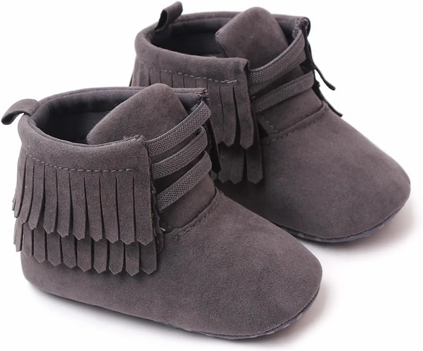 Baby Girls Boys Snow Boots Soft Sole Warm Winter Booties Anti Slip Toddler Newborn Shoes High Heels Tassel Booties