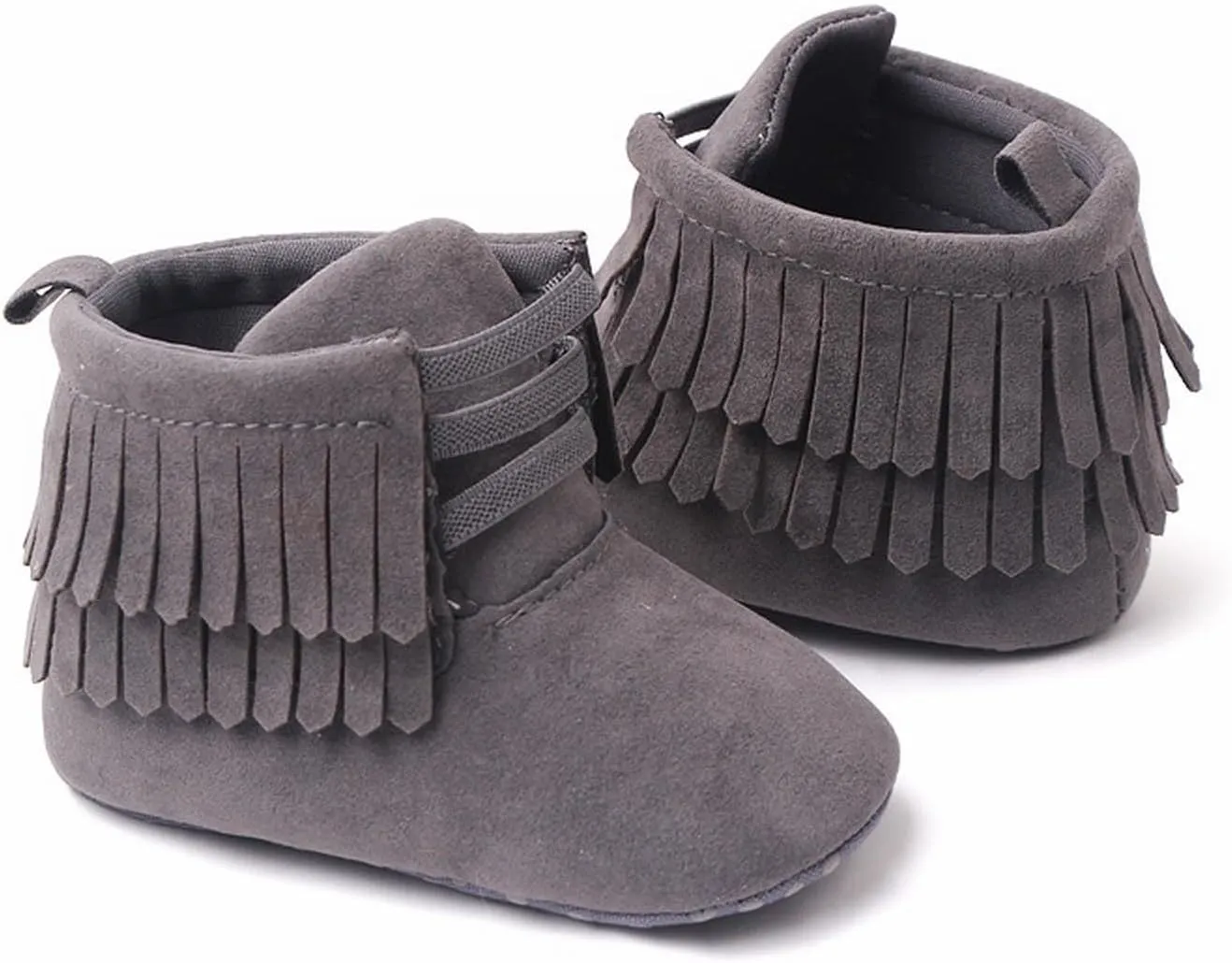 Baby Girls Boys Snow Boots Soft Sole Warm Winter Booties Anti Slip Toddler Newborn Shoes High Heels Tassel Booties