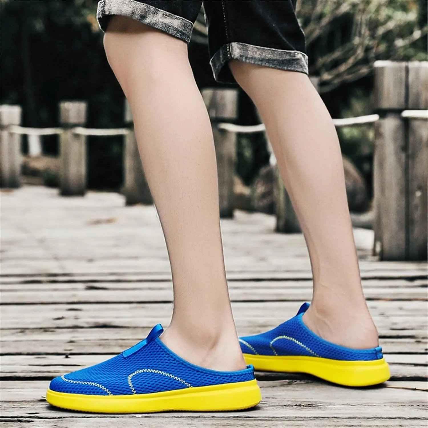 Bamboo Store Mens Lace up Casual Shoes Fashion Summer Men Casual Shoes Breathable Mesh Shallow Mens Canvas Shoes Sneakers