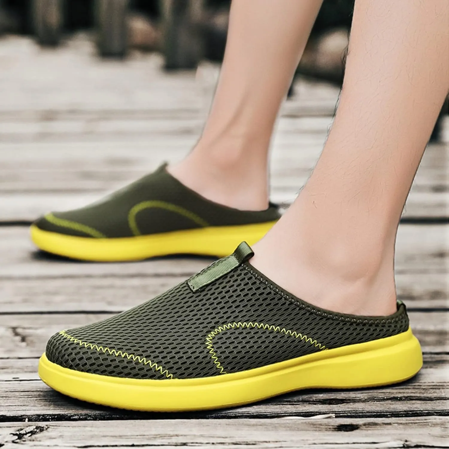 Bamboo Store Mens Lace up Casual Shoes Fashion Summer Men Casual Shoes Breathable Mesh Shallow Mens Canvas Shoes Sneakers