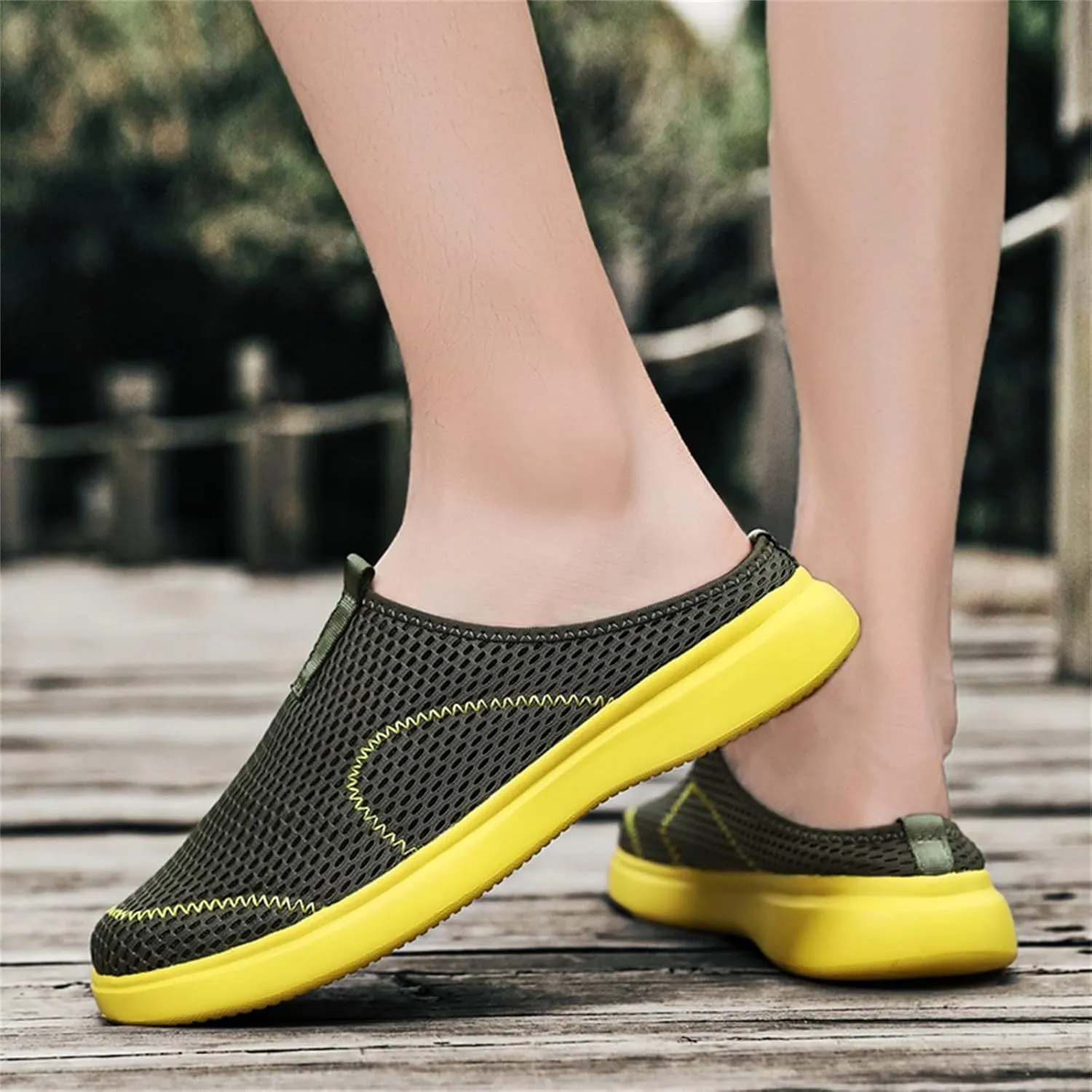 Bamboo Store Mens Lace up Casual Shoes Fashion Summer Men Casual Shoes Breathable Mesh Shallow Mens Canvas Shoes Sneakers