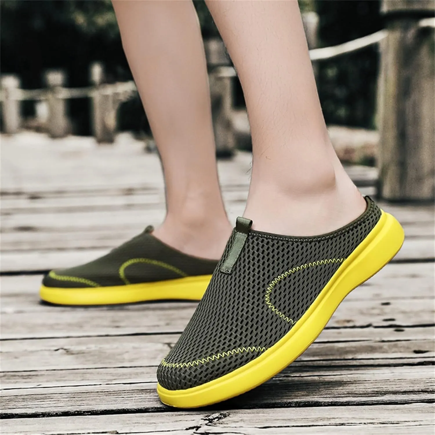 Bamboo Store Mens Lace up Casual Shoes Fashion Summer Men Casual Shoes Breathable Mesh Shallow Mens Canvas Shoes Sneakers