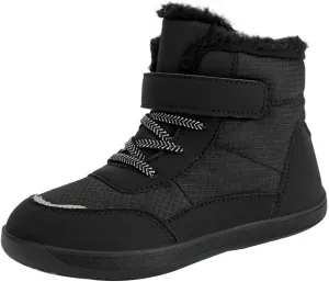 Boys Girls Barefoot Winter Boots With Wide Toe Box Slip Drop Sole Ankle Winter Snow Boots For Boys Size 5 Shoes