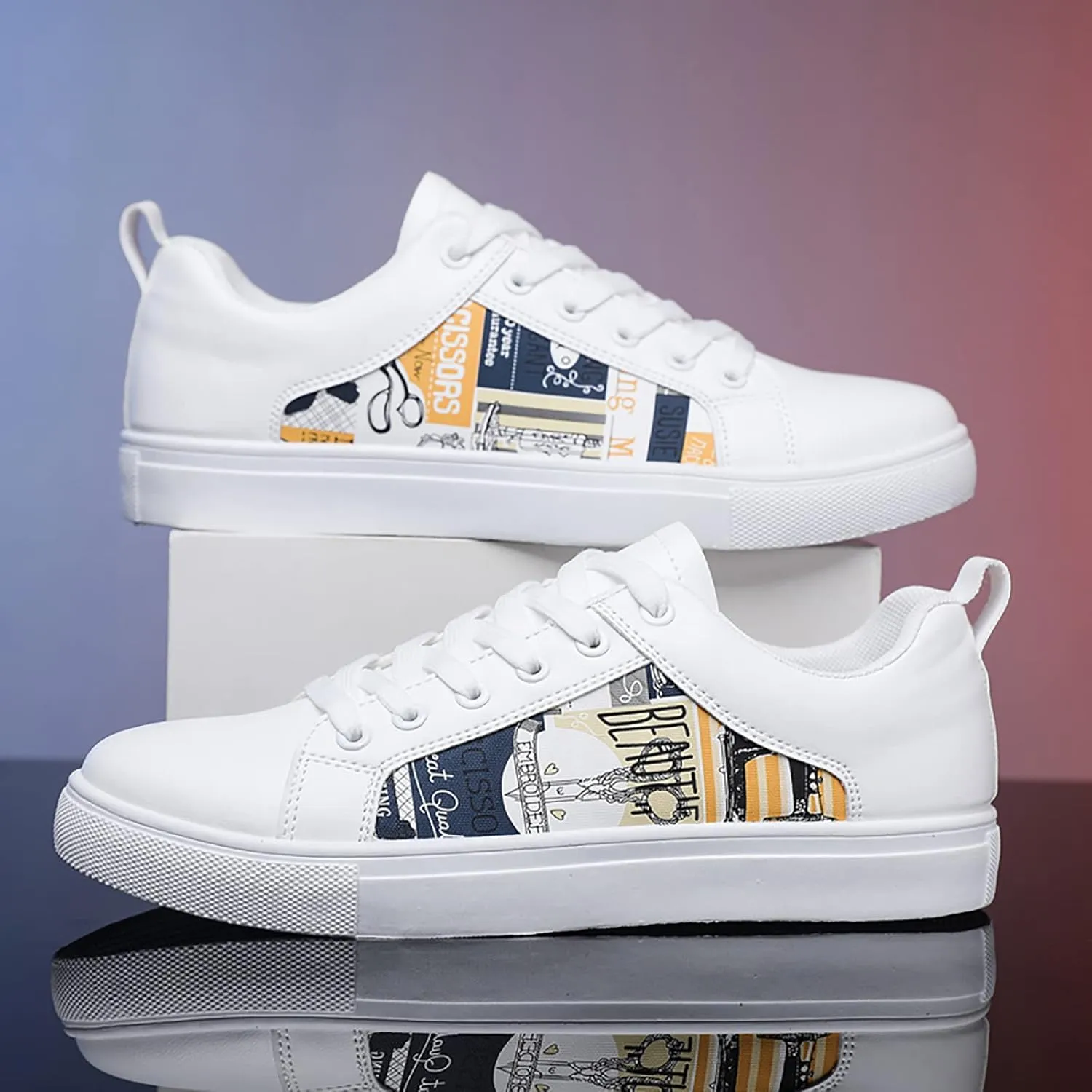 Casual Sneakers for Women Outdoor Trainers Zapatos OrtopéDicos De Mujer para El Trabajo 6 1/2 Wide Width Women Flat Shoes Casual White Sneakers for Women Womens Non Slip Work Shoes Slip Ons