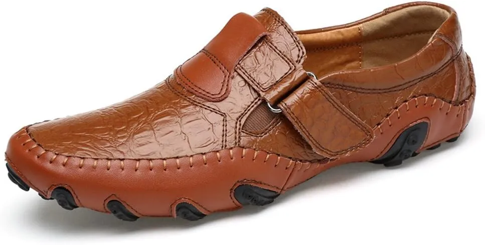 ChicWind Casual Slip On Loafers Shoes Leather Walking Driving Shoes