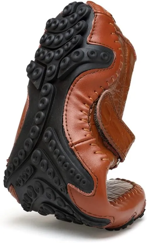 ChicWind Casual Slip On Loafers Shoes Leather Walking Driving Shoes