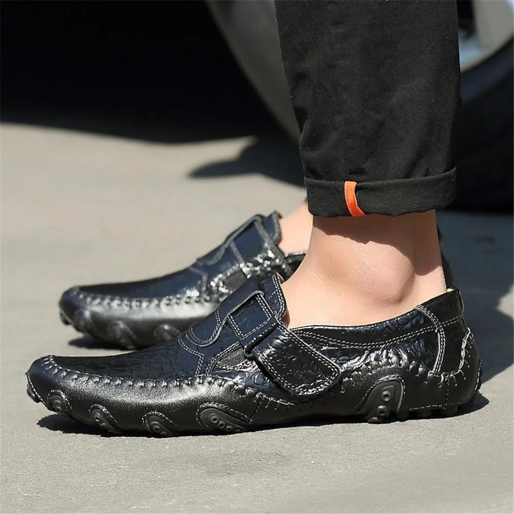ChicWind Casual Slip On Loafers Shoes Leather Walking Driving Shoes
