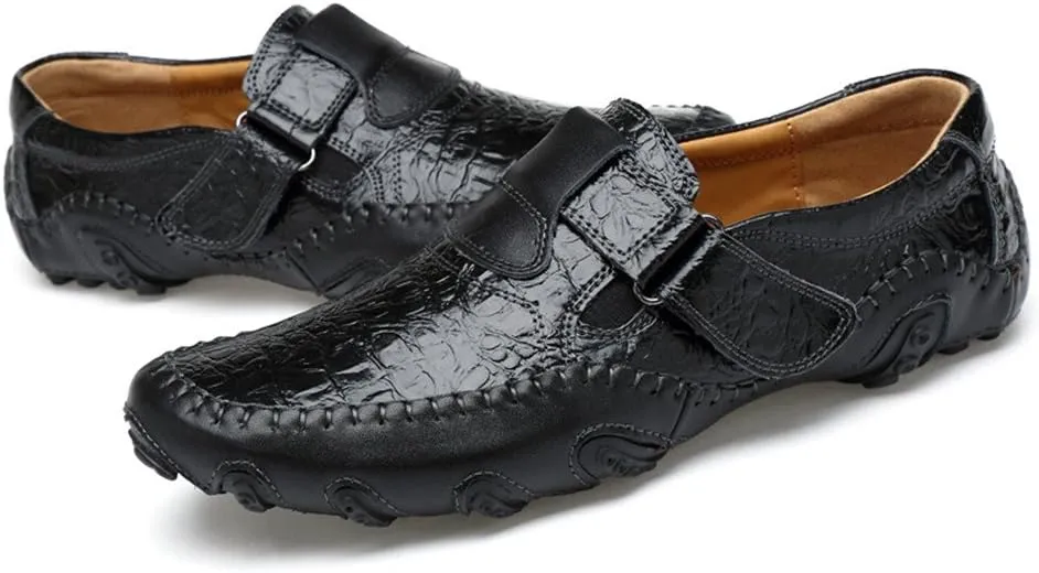 ChicWind Casual Slip On Loafers Shoes Leather Walking Driving Shoes