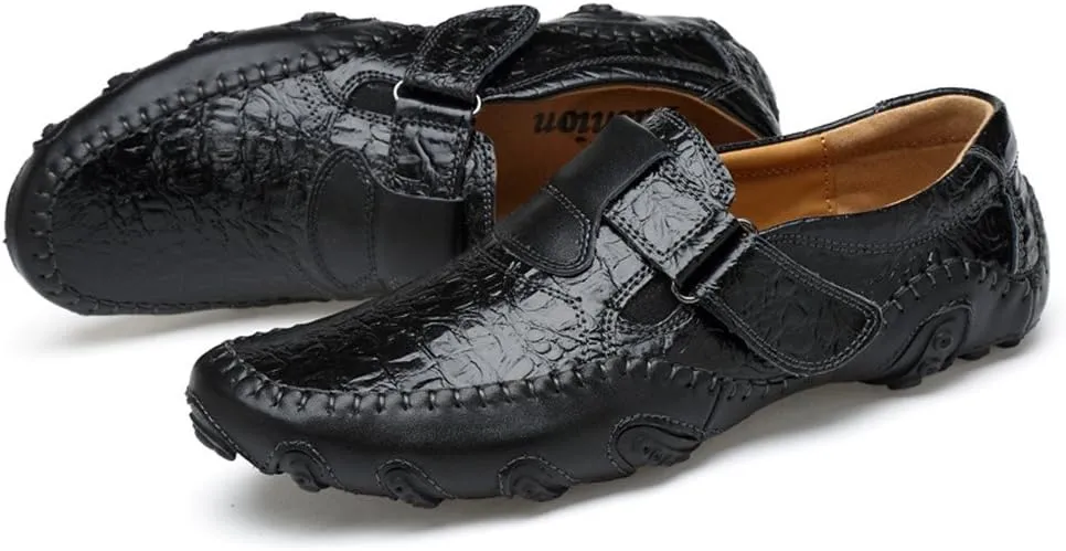 ChicWind Casual Slip On Loafers Shoes Leather Walking Driving Shoes