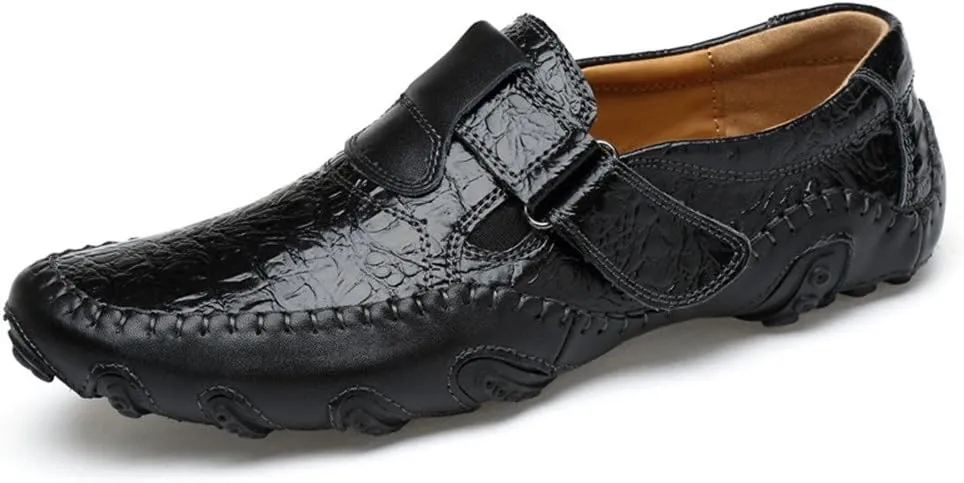 ChicWind Casual Slip On Loafers Shoes Leather Walking Driving Shoes