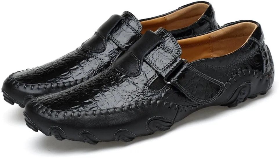 ChicWind Casual Slip On Loafers Shoes Leather Walking Driving Shoes