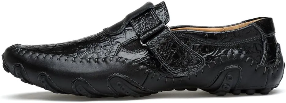ChicWind Casual Slip On Loafers Shoes Leather Walking Driving Shoes