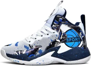 DHOVOR Boys Girls Basketball Shoes Kids Non-Slip Fashion Sneakers Walking Shoes Comfort Sports Shoes for Little Kid/Big Kid