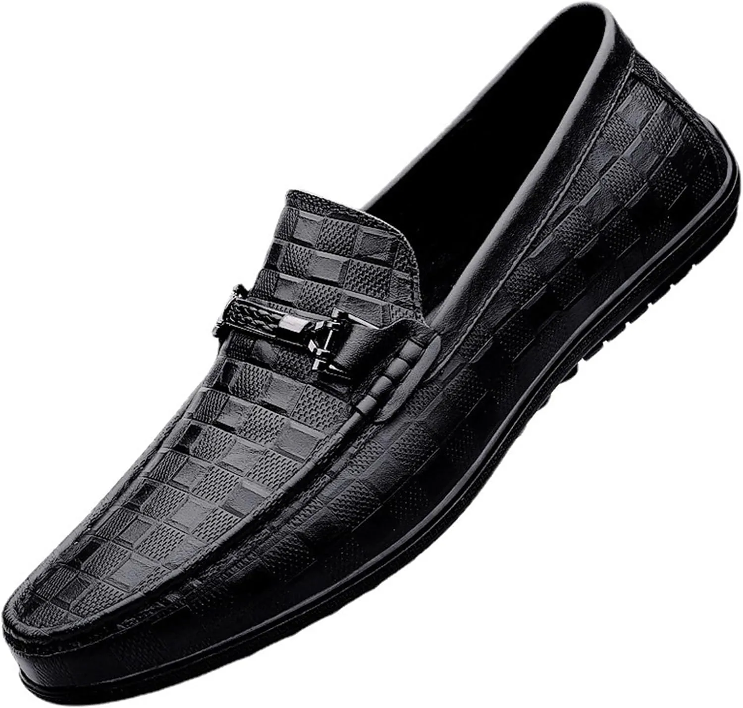 Dress Shoes for Men Men's Casual Leather Shoes Summer Breathable Slip-on Soft Leather Men's Lazy Loafers