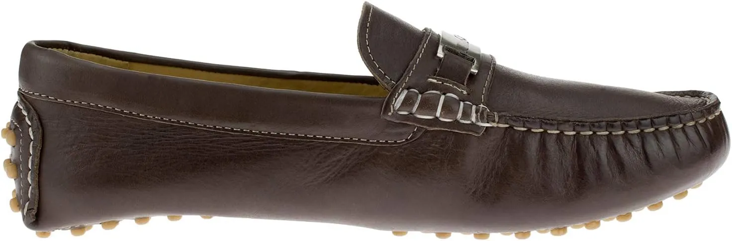 DTI BB Signature Mens Drenot Leather Slip-On Driving Shoes Moccasin Loafer