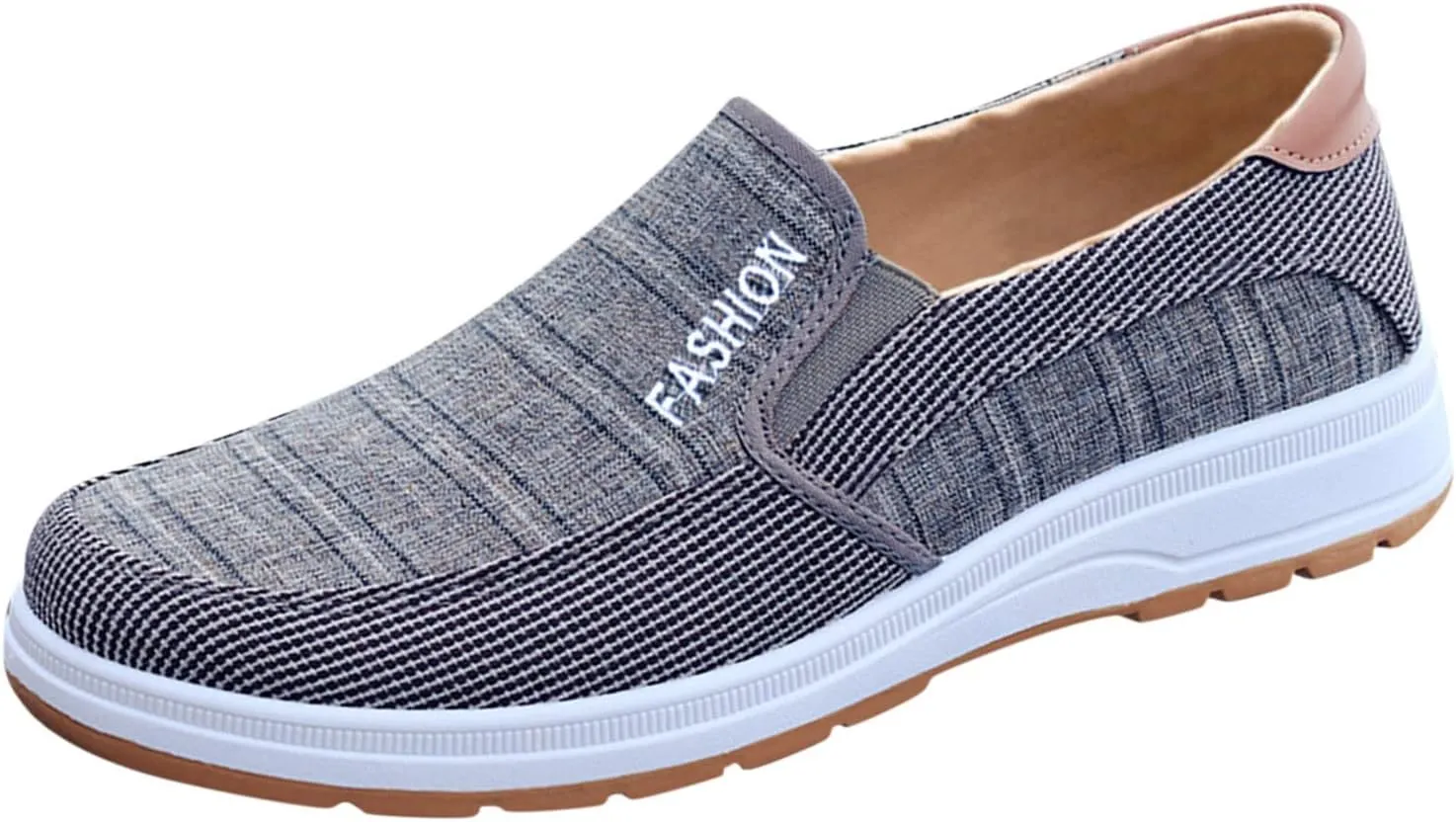 Fashion All Season Men Casual Shoes Flat Bottom Round Toe Non Slip Cloth Solid Color Mens Casual Shoes
