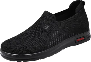 Fashion Summer and Men Fly Woven Mesh Flat Slip On Comfortable Sneaker Booties for Men