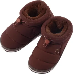 Fashion Winter Toddler Baby Boots Cozy Fleece Warm Ankle Boots Flat Bottom Non Slip Round Toe Girls Fringe Boots 13