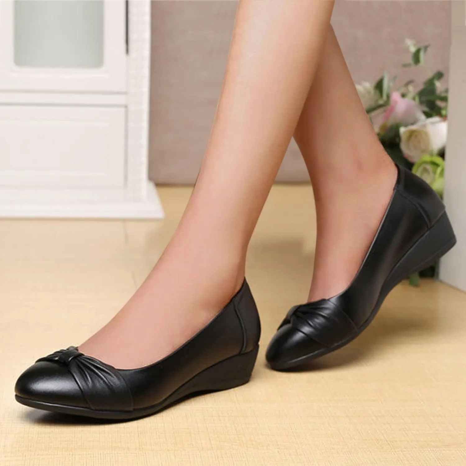 Fashion Womens Breathable Lace Up Shoes Wedges Casual Sandals Womens Comfortable Casual Driving Shoe